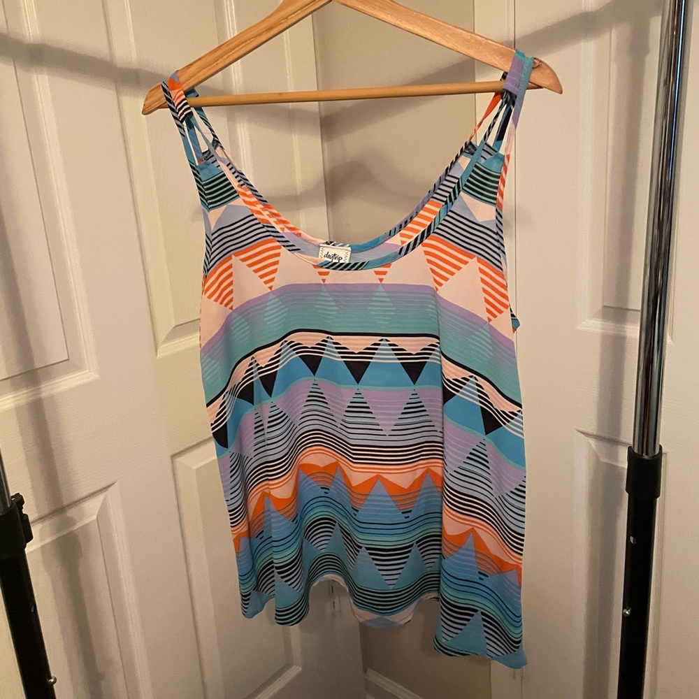 Daytrip Multi-Colored Aztec Top